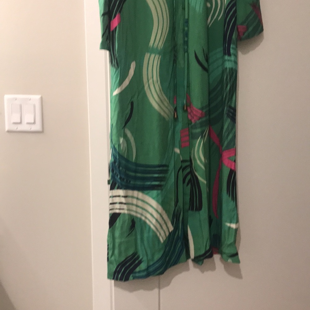 LIKE NEW Anthropologie The Odells Paloma Julia Paint-Swiped MaxI Dress(SP) - Picture 9 of 12